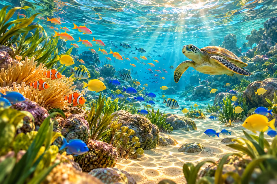 Los peces llenaron las aguas de vida.