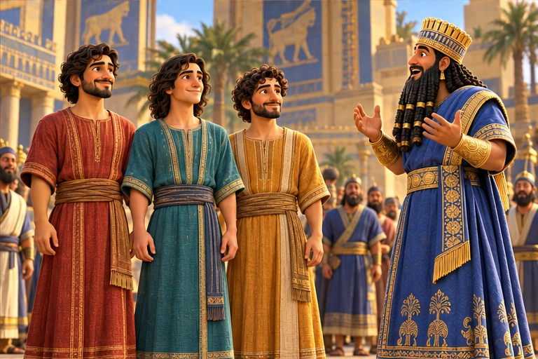 The friends came out without their clothes being burned.
