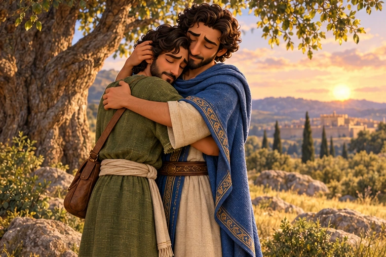 The friends say goodbye with sadness and love.