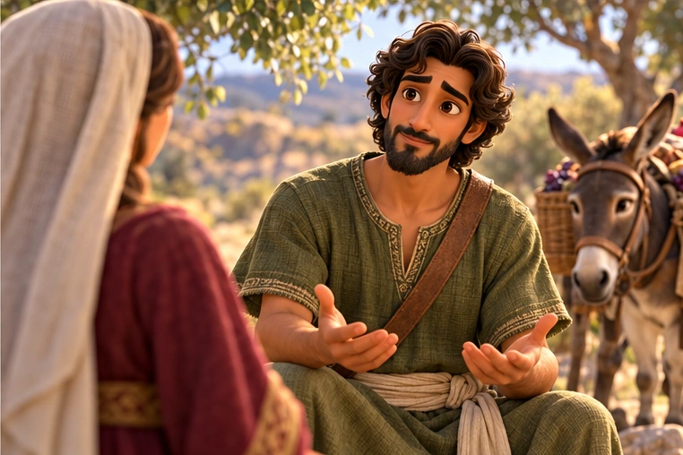 David listens, stops, and gives thanks.