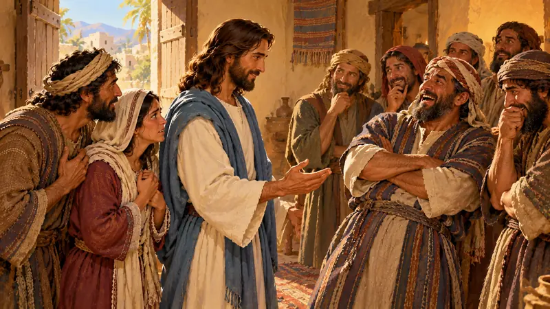 Algunas personas se rieron cuando Jesús dijo que la niña dormía.