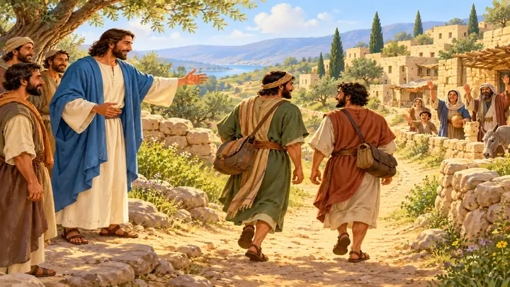 The Disciples Go Out to Help