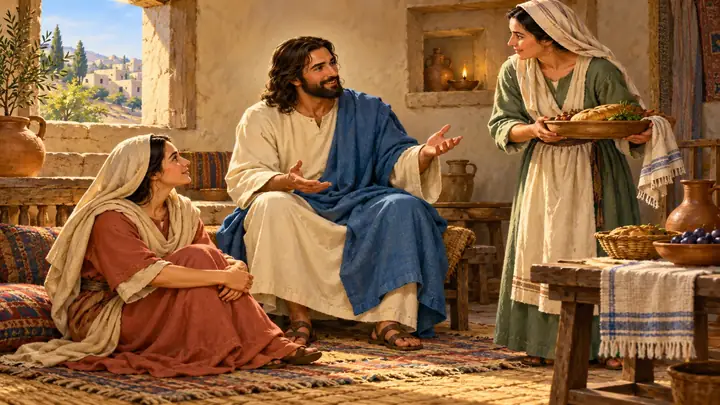 Mary Listens to Jesus
