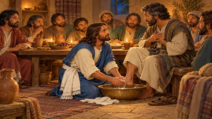 Jesus Washes His Friends’ Feet