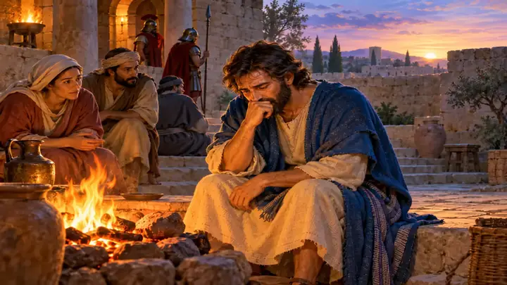 Peter Says He Does Not Know Jesus