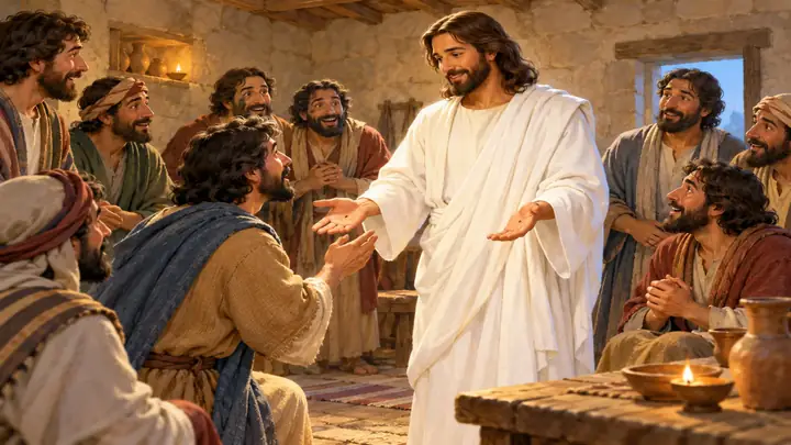 Jesus Visits His Friends and Thomas