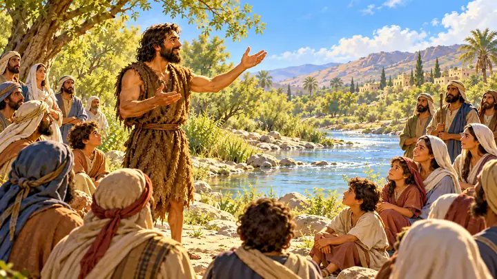 John prepared the people to welcome Jesus.