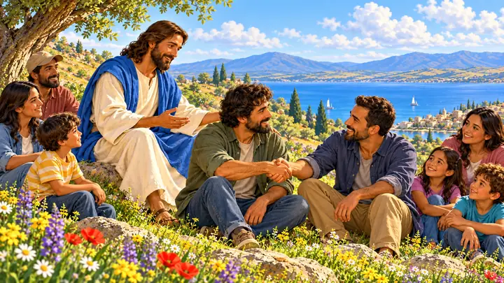 Jesús enseñó a buscar la paz.