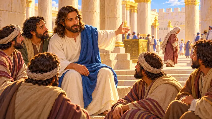 Jesus explained the value of the small gift to his disciples.