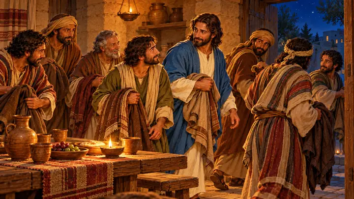 The disciples prepared to leave
