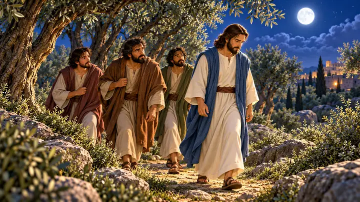 Jesus took three friends into the garden