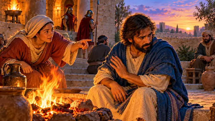 A servant girl recognized Peter