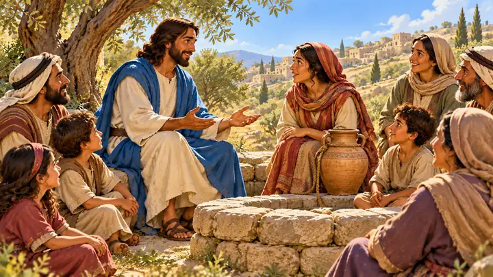 Muchos llegaron para escuchar a Jesús.