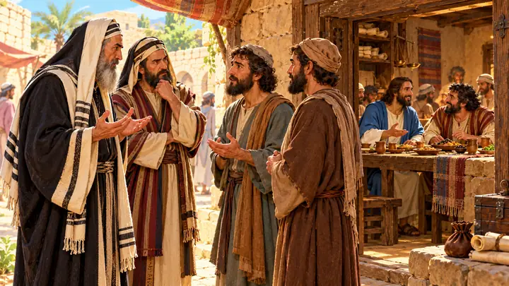 Some people asked why Jesus ate with them.