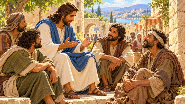 Jesús enseñó a sus discípulos a no culpar al hombre.