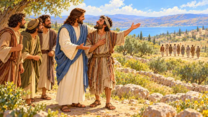 Jesús preguntó por los otros nueve.