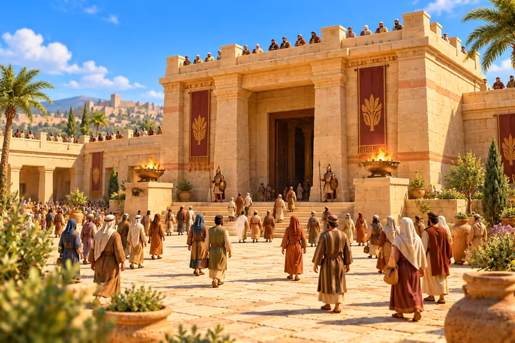 Many people gathered at Dagon's temple for the celebration.