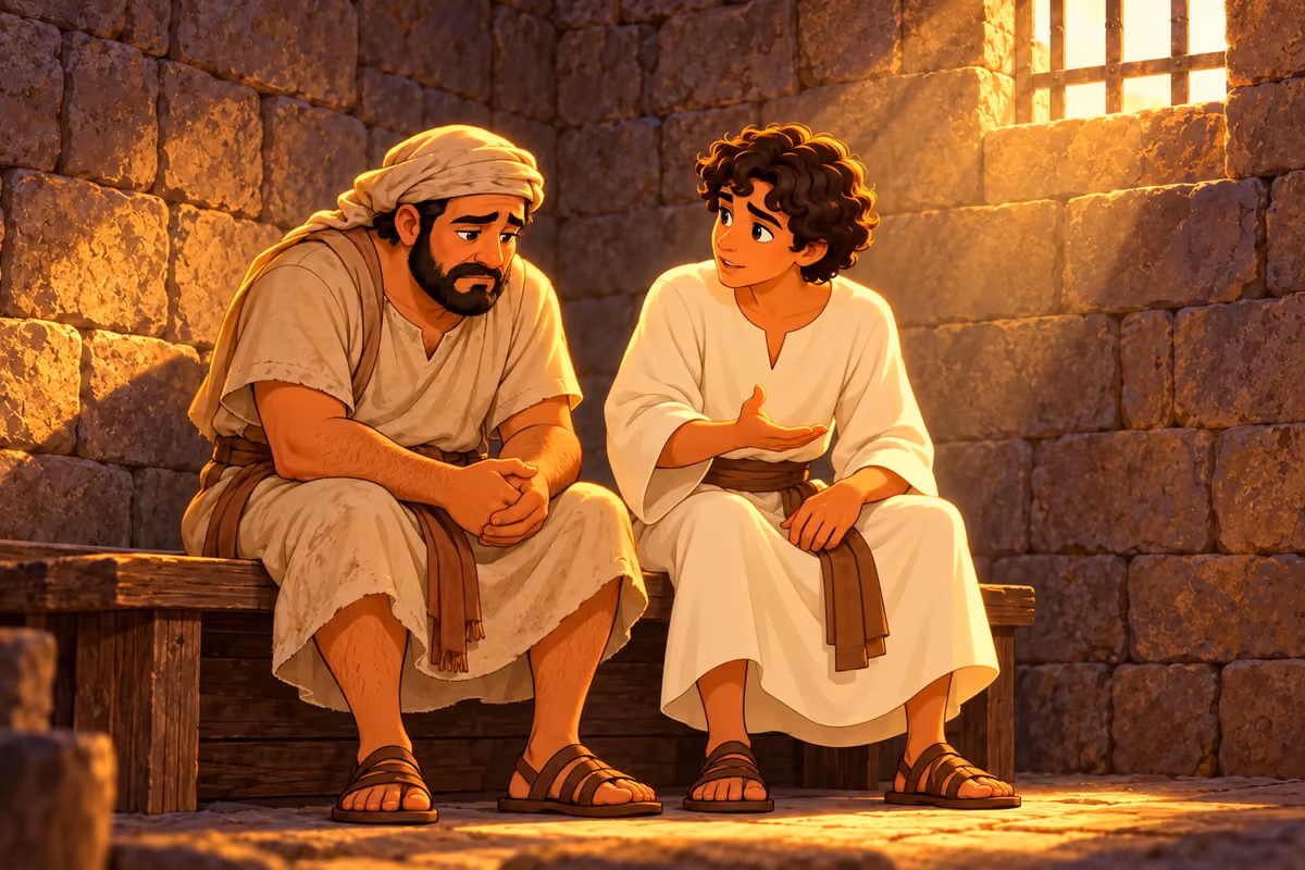 Joseph explained the baker’s dream with compassion.