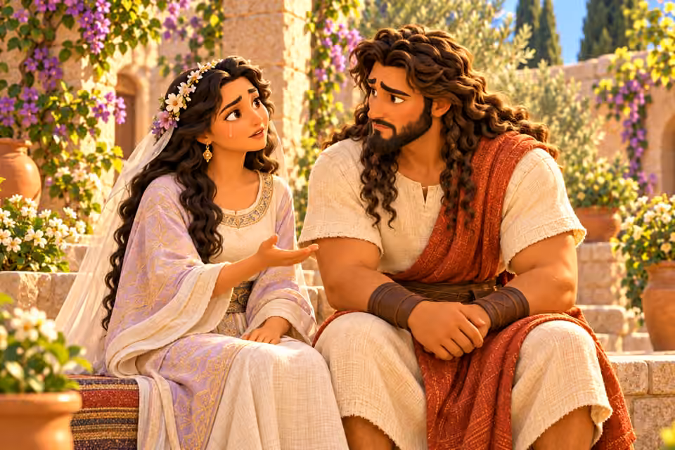 Samson’s wife asked him to explain his riddle.