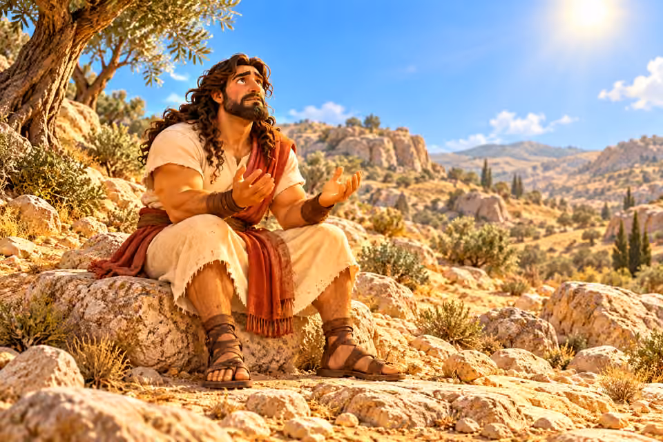 Exhausted and very thirsty, Samson asked God for help.