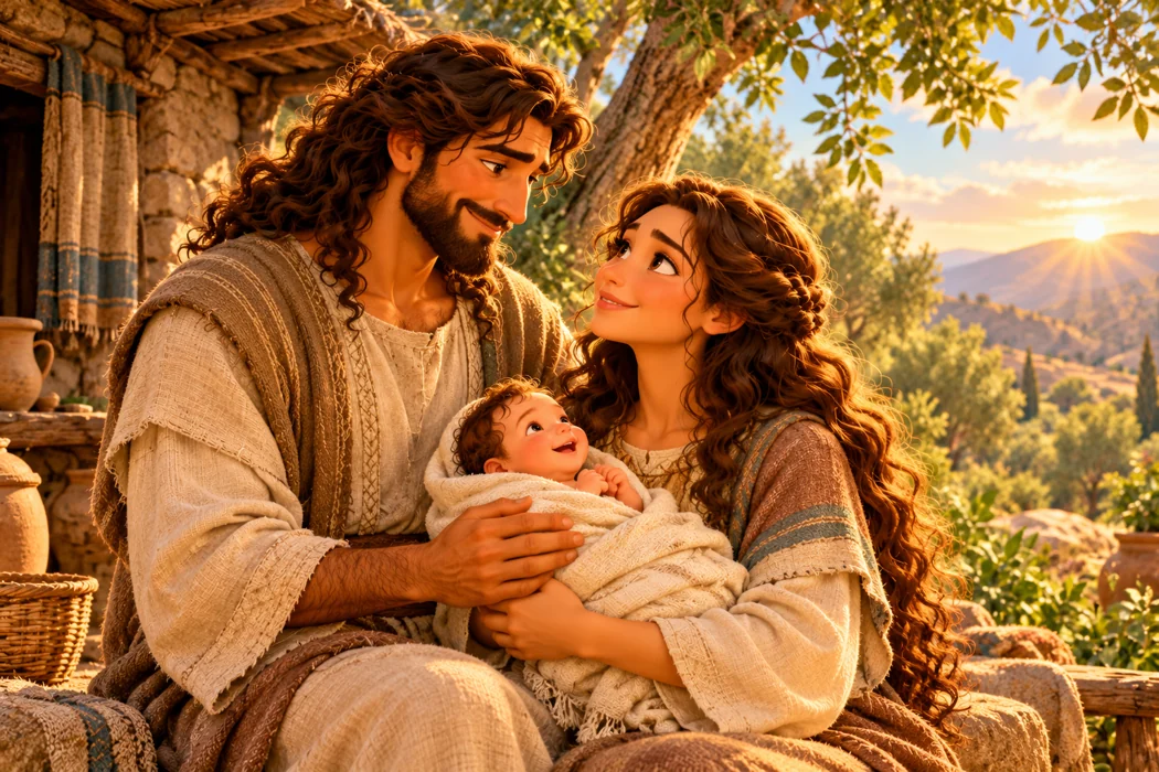 Seth's birth brought new joy to the family.