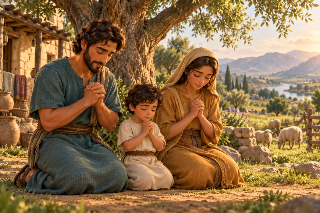 Seth and his family sought God in prayer.